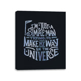 Make my  way in the Universe - Canvas Wraps Canvas Wraps RIPT Apparel 11x14 / Black