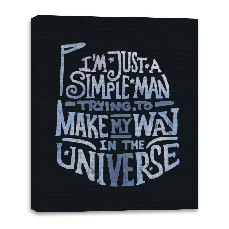 Make my  way in the Universe - Canvas Wraps Canvas Wraps RIPT Apparel 16x20 / Black