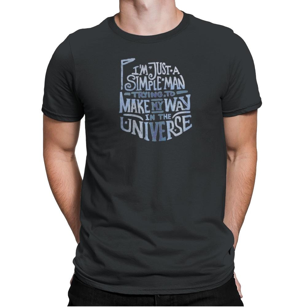 Make my  way in the Universe - Mens Premium T-Shirts RIPT Apparel Small / Heavy Metal