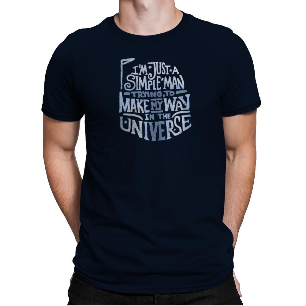 Make my  way in the Universe - Mens Premium T-Shirts RIPT Apparel Small / Midnight Navy