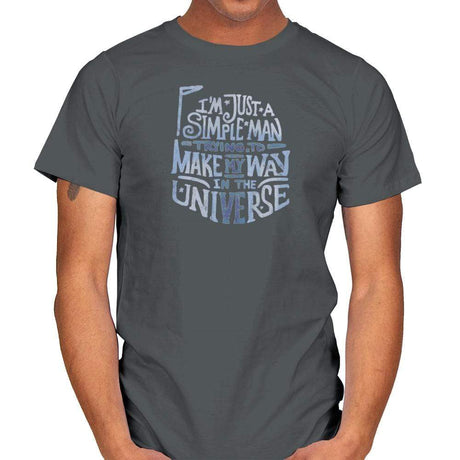 Make my  way in the Universe - Mens T-Shirts RIPT Apparel Small / Charcoal