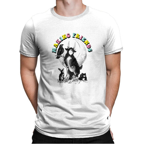 Making Friends  - Mens Premium T-Shirts RIPT Apparel Small / White