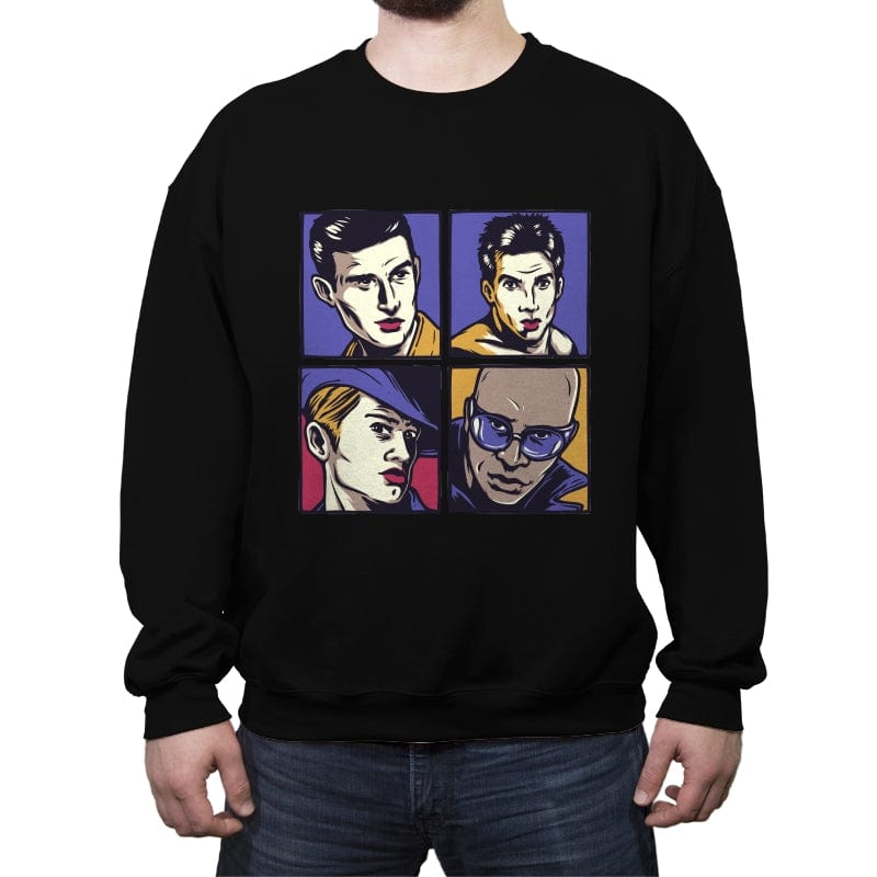 Male Models - Crew Neck Sweatshirt Crew Neck Sweatshirt RIPT Apparel Small / Black