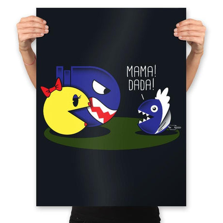 Mama Pac, Dada Bill - Prints Posters RIPT Apparel 18x24 / Black