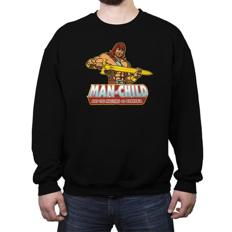 Man-Child - Crew Neck Sweatshirt Crew Neck Sweatshirt RIPT Apparel