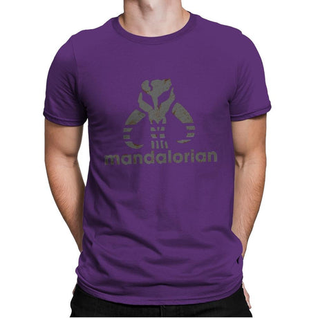 Mandalore Athletics - Mens Premium T-Shirts RIPT Apparel Small / Purple Rush