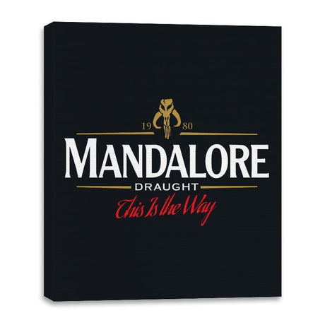 Mandalore Draught - Canvas Wraps Canvas Wraps RIPT Apparel 16x20 / Black