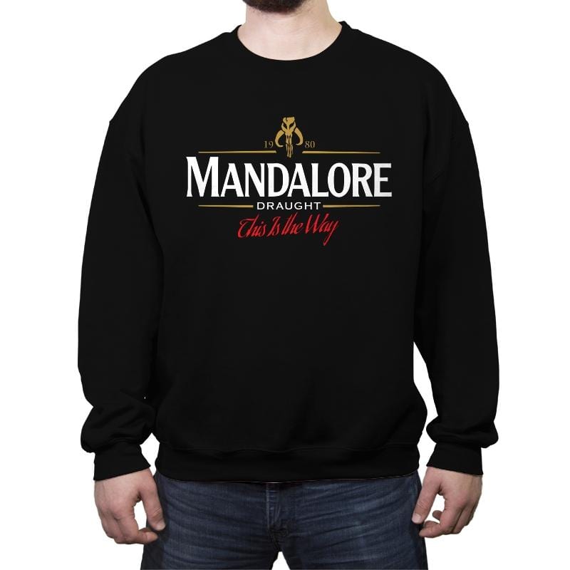 Mandalore Draught - Crew Neck Sweatshirt Crew Neck Sweatshirt RIPT Apparel Small / Black