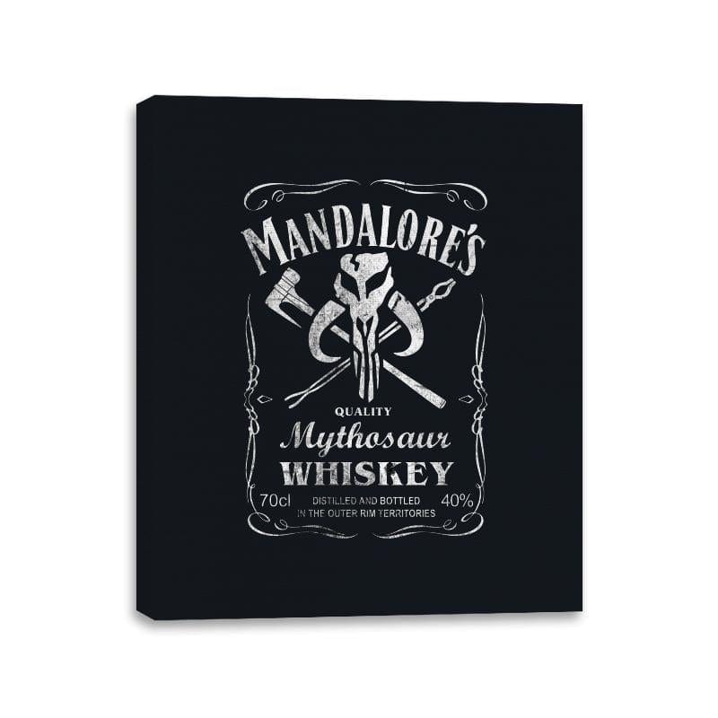 Mandalore's Whiskey - Canvas Wraps Canvas Wraps RIPT Apparel 11x14 / Black