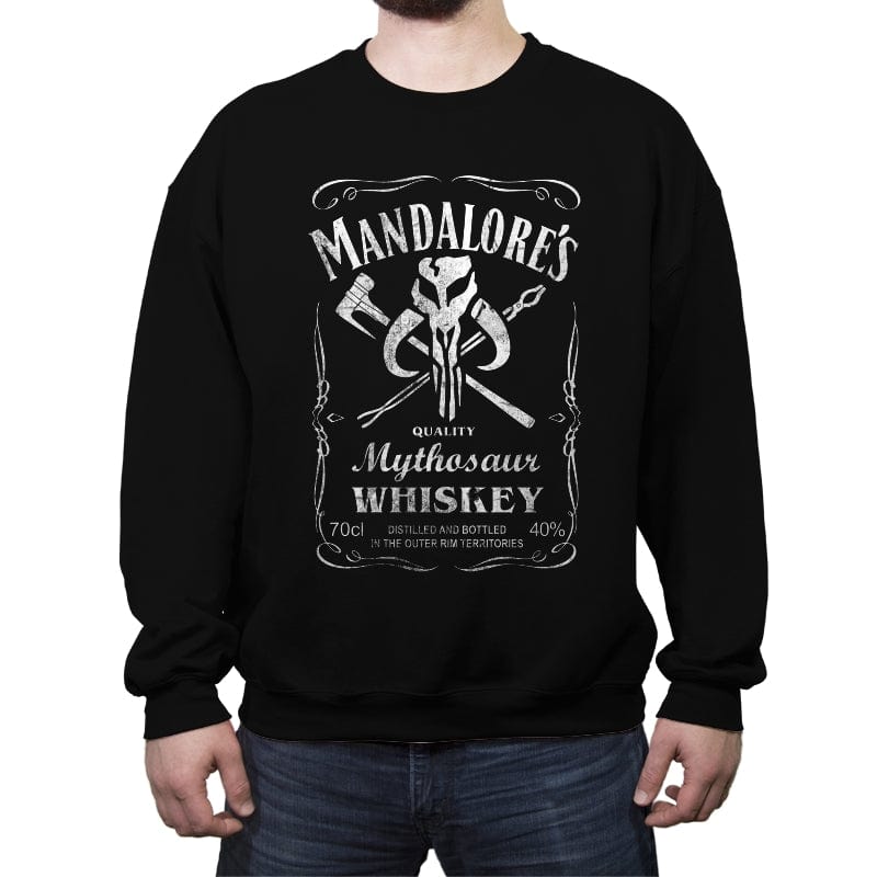 Mandalore's Whiskey - Crew Neck Sweatshirt Crew Neck Sweatshirt RIPT Apparel Small / Black