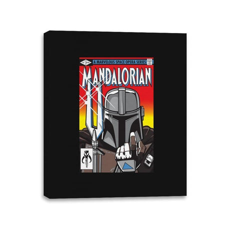 Mandalorian - Canvas Wraps Canvas Wraps RIPT Apparel 11x14 / Black