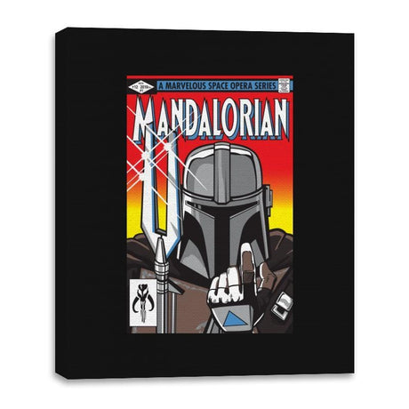 Mandalorian - Canvas Wraps Canvas Wraps RIPT Apparel 16x20 / Black