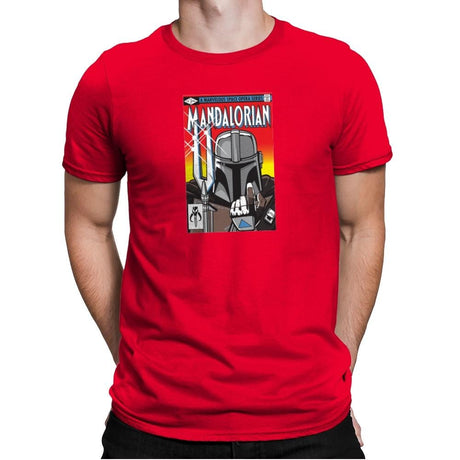 Mandalorian - Mens Premium T-Shirts RIPT Apparel Small / Red