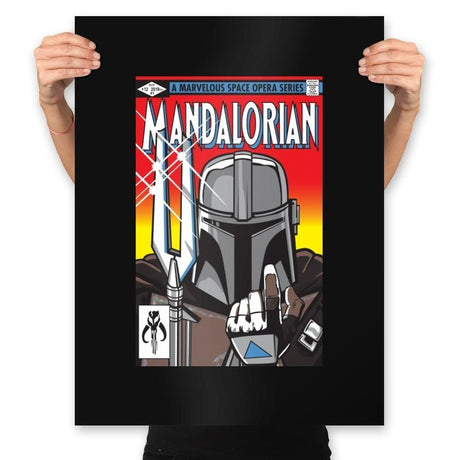 Mandalorian - Prints Posters RIPT Apparel 18x24 / Black