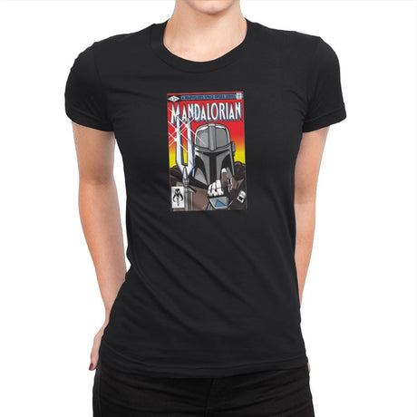 Mandalorian - Womens Premium T-Shirts RIPT Apparel Small / Black