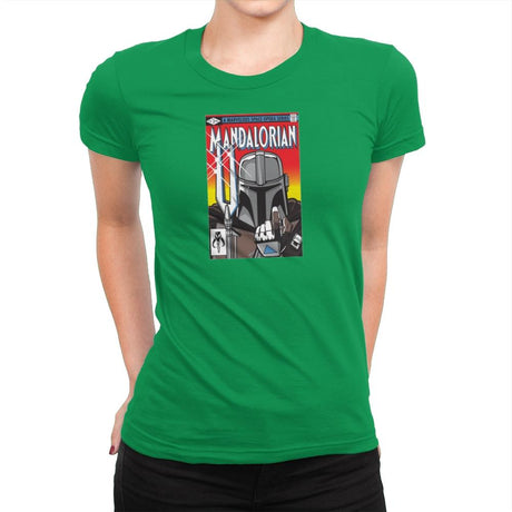 Mandalorian - Womens Premium T-Shirts RIPT Apparel Small / Kelly Green