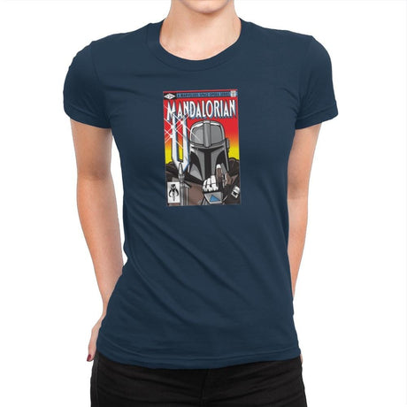 Mandalorian - Womens Premium T-Shirts RIPT Apparel Small / Midnight Navy