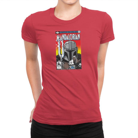 Mandalorian - Womens Premium T-Shirts RIPT Apparel Small / Red