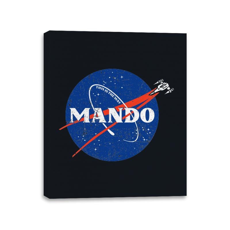 Mando - Canvas Wraps Canvas Wraps RIPT Apparel 11x14 / Black