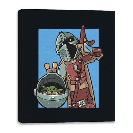 Mando Comic Strip - Canvas Wraps Canvas Wraps RIPT Apparel 16x20 / Black