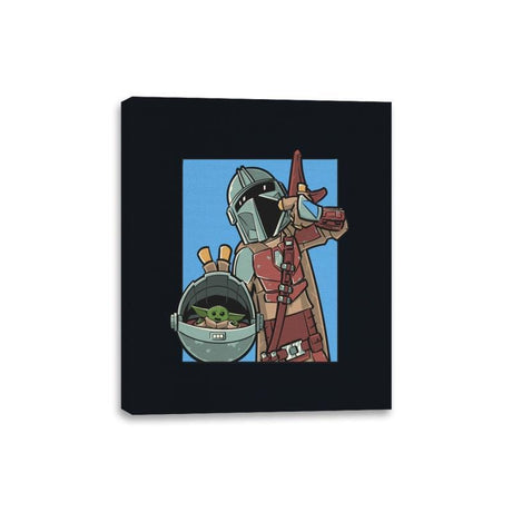 Mando Comic Strip - Canvas Wraps Canvas Wraps RIPT Apparel 8x10 / Black
