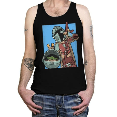 Mando Comic Strip - Tanktop Tanktop RIPT Apparel X-Small / Black