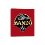 Mando Mask - Canvas Wraps Canvas Wraps RIPT Apparel 8x10 / Red