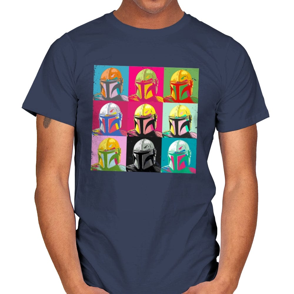 Mando Pop - Mens T-Shirts RIPT Apparel Small / Navy