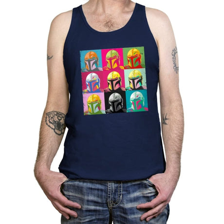 Mando Pop - Tanktop Tanktop RIPT Apparel X-Small / Navy