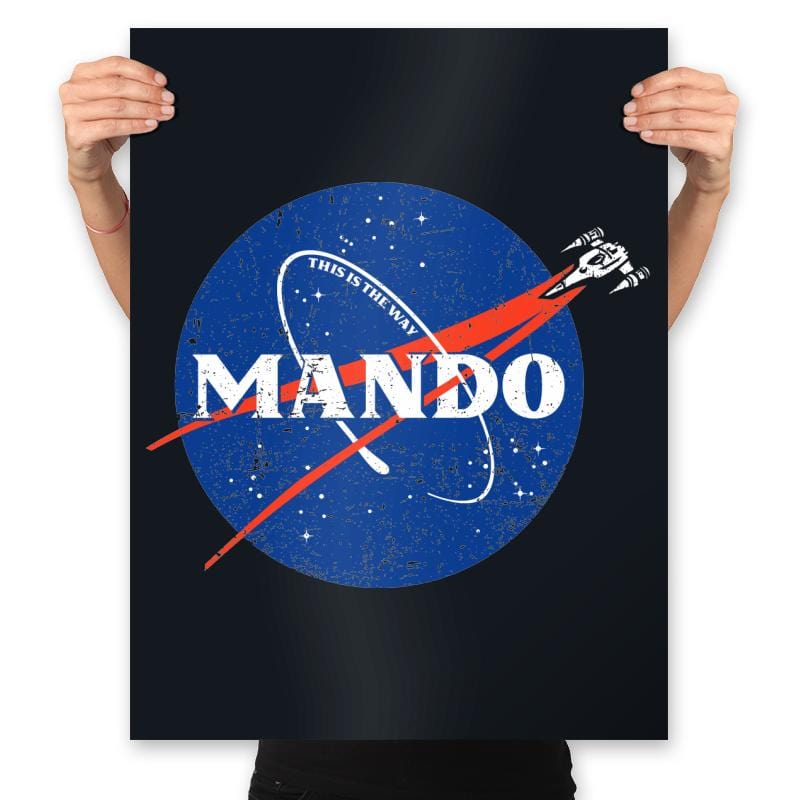 Mando - Prints Posters RIPT Apparel 18x24 / Black