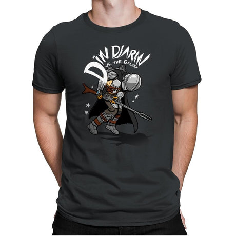 Mando vs. the Galaxy - Mens Premium T-Shirts RIPT Apparel Small / Heavy Metal