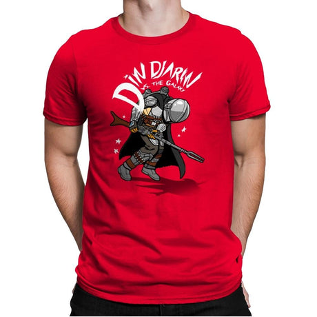 Mando vs. the Galaxy - Mens Premium T-Shirts RIPT Apparel Small / Red