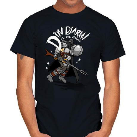 Mando vs. the Galaxy - Mens T-Shirts RIPT Apparel Small / Black