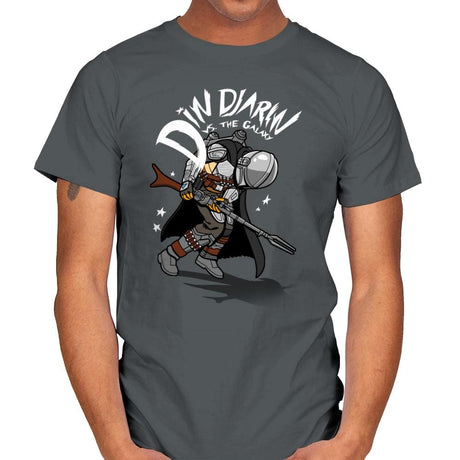 Mando vs. the Galaxy - Mens T-Shirts RIPT Apparel Small / Charcoal