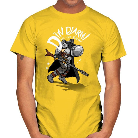 Mando vs. the Galaxy - Mens T-Shirts RIPT Apparel Small / Daisy