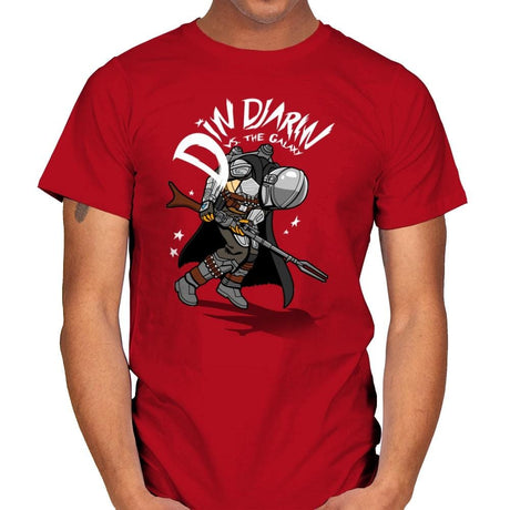 Mando vs. the Galaxy - Mens T-Shirts RIPT Apparel Small / Red