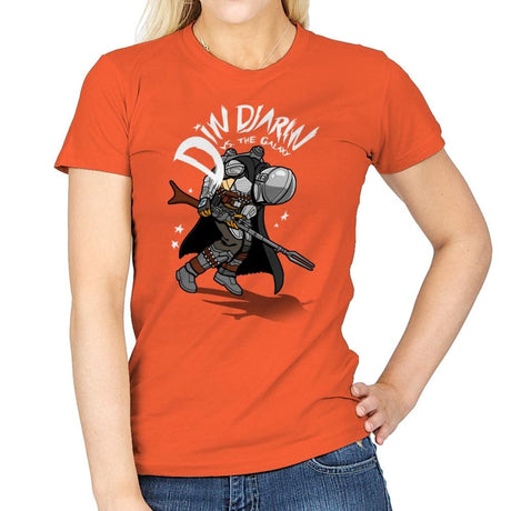 Mando vs. the Galaxy - Womens T-Shirts RIPT Apparel Small / Orange