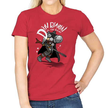 Mando vs. the Galaxy - Womens T-Shirts RIPT Apparel Small / Red