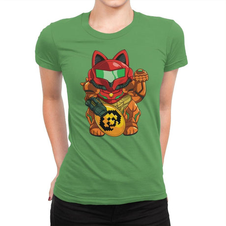 Manekitroid - Womens Premium T-Shirts RIPT Apparel Small / Kelly
