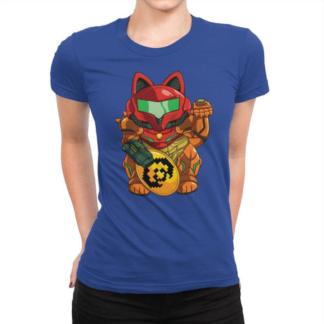 Manekitroid - Womens Premium T-Shirts RIPT Apparel Small / Royal