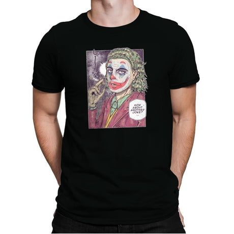 Manga Clown in Color - Mens Premium T-Shirts RIPT Apparel Small / Black