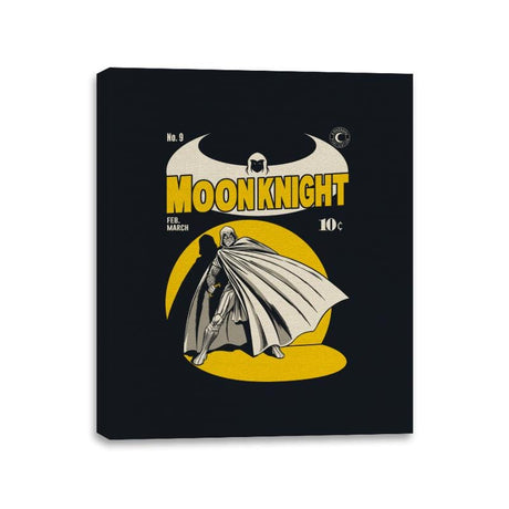 Marc Spector The Moon Knight Comics - Canvas Wraps Canvas Wraps RIPT Apparel 11x14 / Black