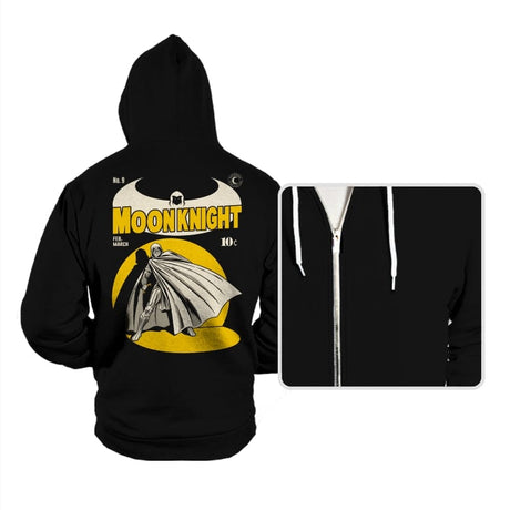 Marc Spector The Moon Knight Comics - Hoodies Hoodies RIPT Apparel Small / Black
