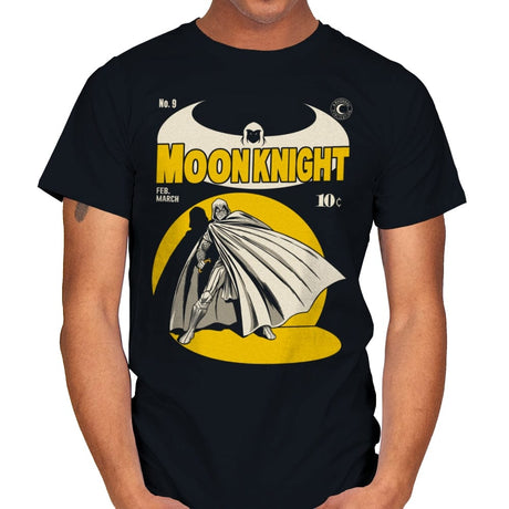 Marc Spector The Moon Knight Comics - Mens T-Shirts RIPT Apparel Small / Black
