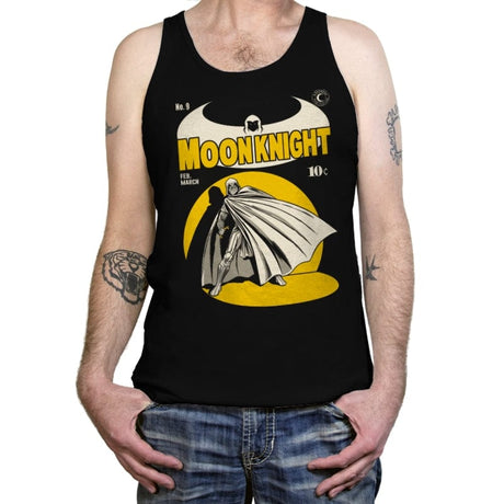 Marc Spector The Moon Knight Comics - Tanktop Tanktop RIPT Apparel X-Small / Black
