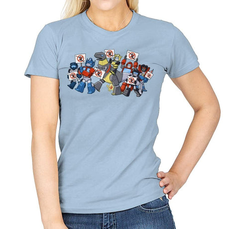 March Against Megs Exclusive - Womens T-Shirts RIPT Apparel Small / Light Blue