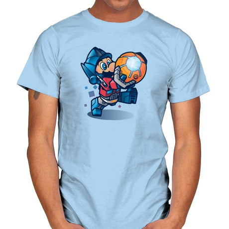 Mario Prime Exclusive - Mens T-Shirts RIPT Apparel Small / Light Blue