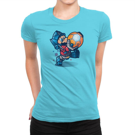 Mario Prime Exclusive - Womens Premium T-Shirts RIPT Apparel Small / Tahiti Blue