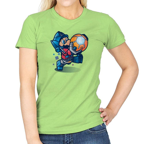 Mario Prime Exclusive - Womens T-Shirts RIPT Apparel Small / Mint Green