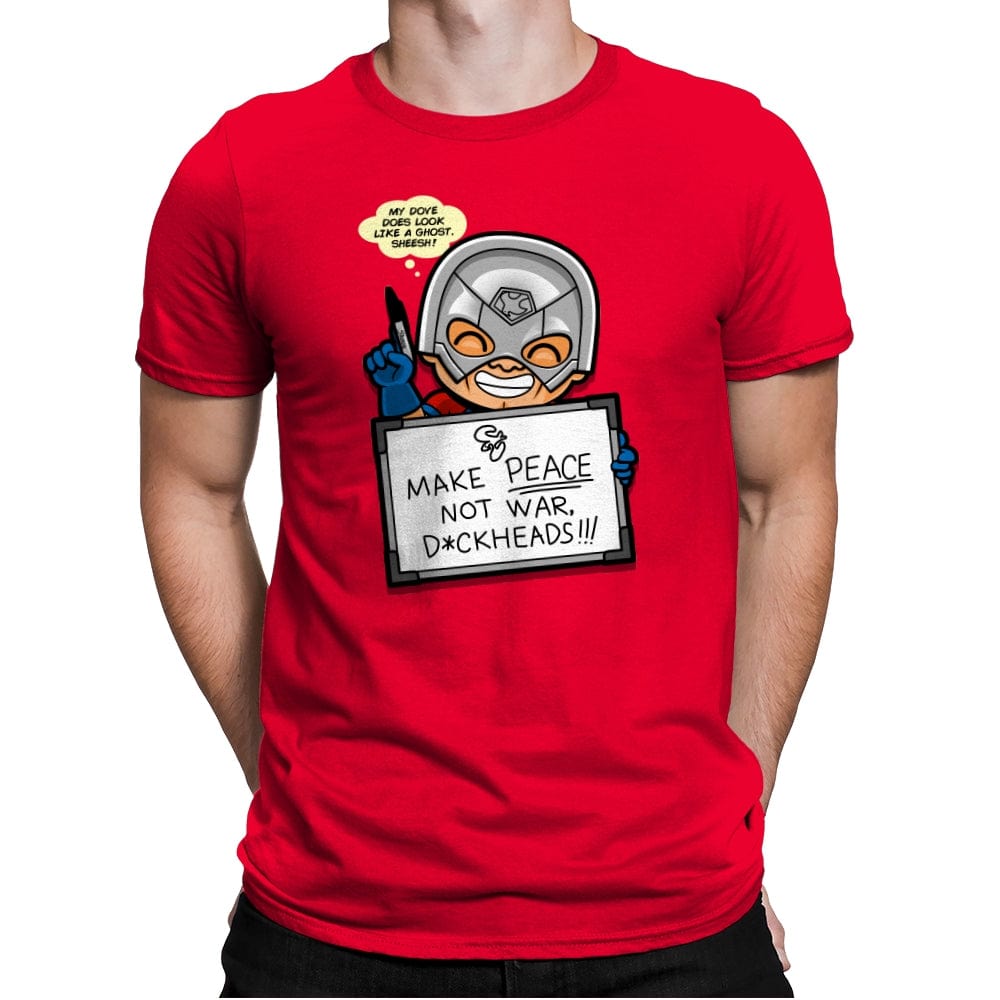 Marker Plea - Mens Premium T-Shirts RIPT Apparel Small / Red